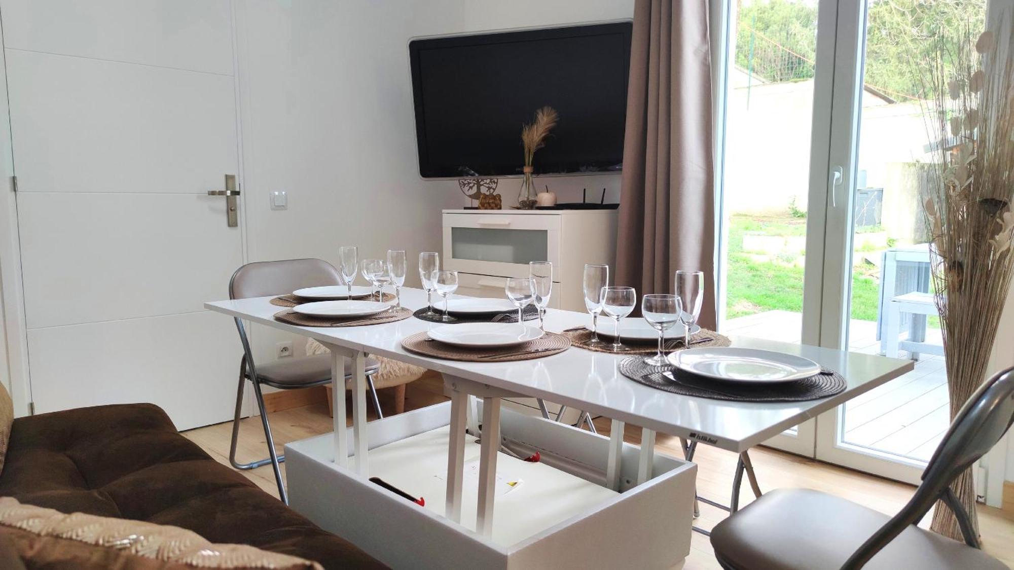 The Little Oak - Tiny House With Bed On Mezzanine & Terrace - From 1 To 4 P Disney, Paris & Cdg Pomponne Exterior foto