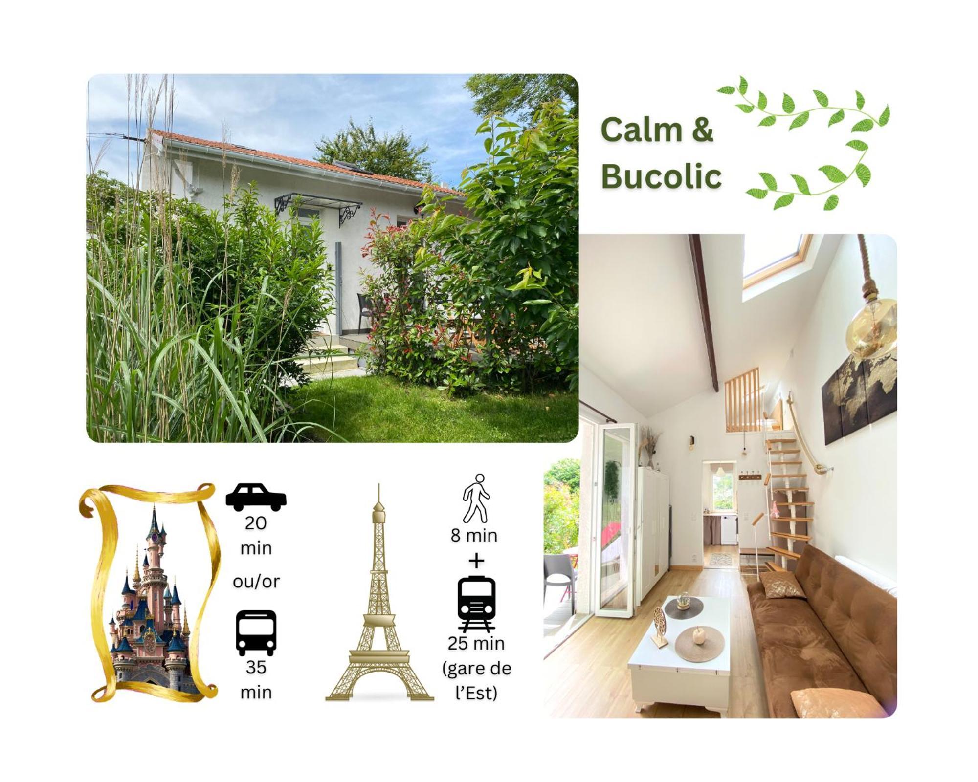 The Little Oak - Tiny House With Bed On Mezzanine & Terrace - From 1 To 4 P Disney, Paris & Cdg Pomponne Exterior foto